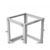 LANBERG 19 collu atvērtais statīvs 12U, regulējams dziļums 600–1100 mm, pelēks