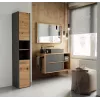 Topeshop S30 ANTRACYT/ARTISAN vannas istabas skapis