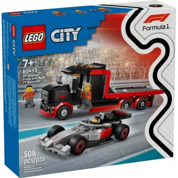 LEGO CITY 60493 F1 Displeja Kravas Automašīna ar Audi F1 Sacīkšu Auto