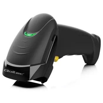 Rokas svītrkodu skeneris QOLTEC 50853 — 1D/2D, vadu, USB, ABS korpuss, 1.65 m kabelis