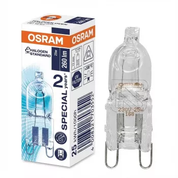 Halogēnā spuldze Ledvance HALOPIN 25 W G9 T13.3 Silta balta, 260 lm, 2000 h, regulējama