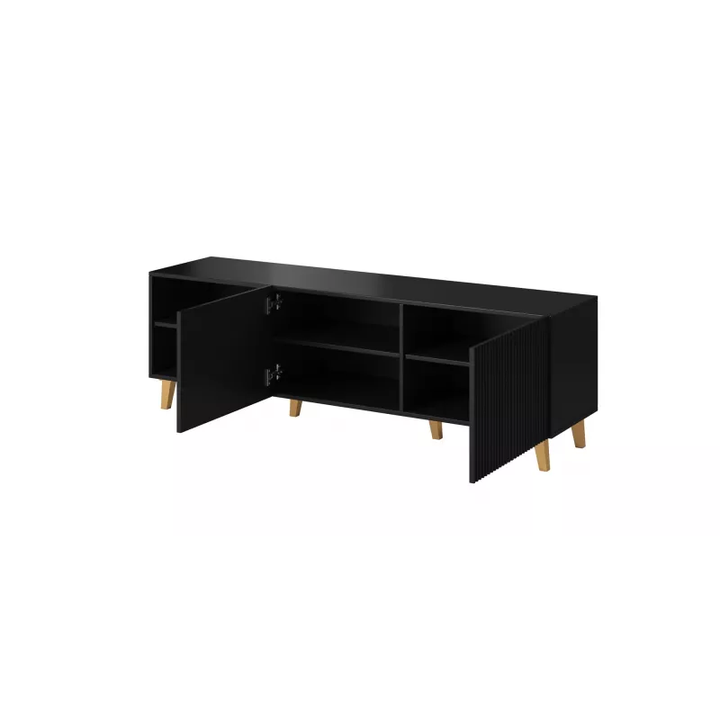 Cama RTV skapis PAFOS 150x42x52 melns matēts
