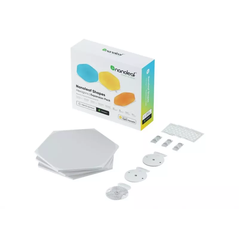 Paplašinājuma komplekts Nanoleaf Shapes sešstūra paneļiem 3 gab. NL42-0001HX-3PK