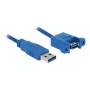 USB kabelis DeLOCK USB 3.0 A 1m 85112