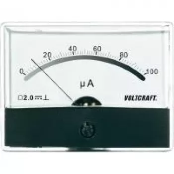 Voltcraft AM-86X65/100µA montāžas mērinstruments, līdzstrāvas 100 µA spoles mērītājs
