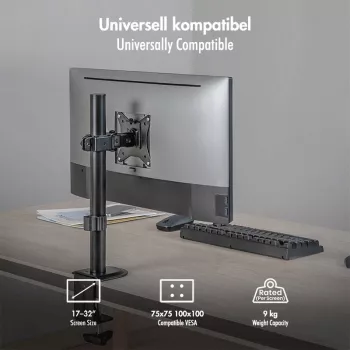 Monitora stiprinājums 17-32, 9 kg max., melns