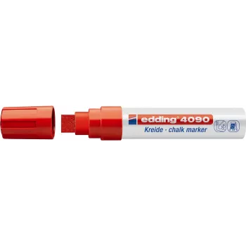 Krīta marķieris Edding 4090, šķelts gals 4–15 mm, dažādas krāsas, 4 iepakojumā