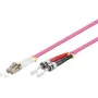 Optiskās šķiedras kabelis MicroConnect FIB412010-4, OM4 multimode, LC–ST, 10 m, violets