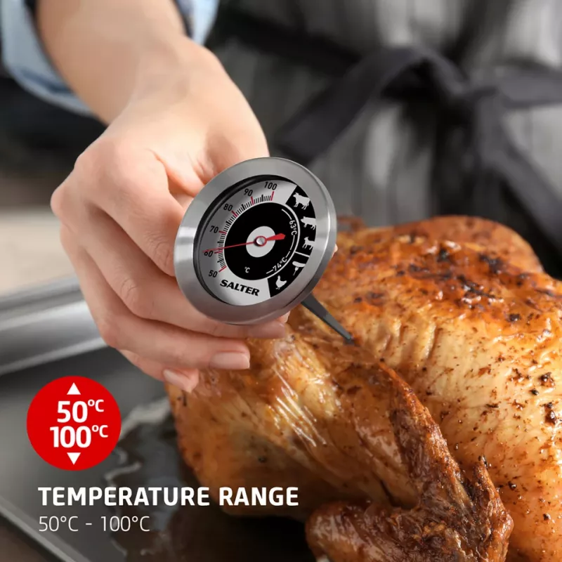 Analogs gaļas termometrs Salter 512 SSCR nerūsējošais tērauds – zonde cepeškrāsnij un grilam