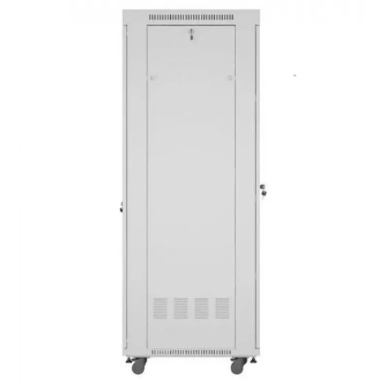 Brīvi stāvošs serveru skapis LANBERG FF01-6842-12SL 42U, 600×800 mm, 2121 mm, 1200 kg, IP20, pelēks