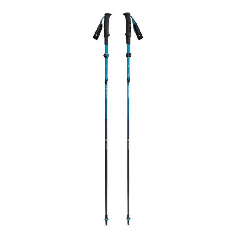 Nūjošanas nūjas Black Diamond Distance Carbon FLZ, regulējamas 110–125 cm, oglekļa šķiedra, salokāmas, 3 segmenti, 336 g
