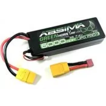 Absima modelēšanas akumulatora bloks LiPo 7.4 V 6000 mAh 2 šūnas 50 C Stick (4140018)