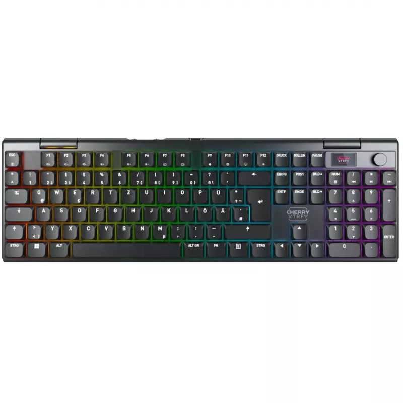 Spēļu tastatūra CHERRY XTRFY MX 10.1 Bezvadu USB RF Bluetooth QWERTZ Melna