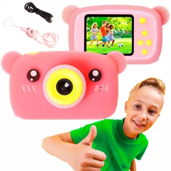 Bērnu digitālā kamera Extralink H25 PINK, ieteicamais vecums no 3 gadiem