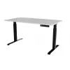 Elektriski regulējams rakstāmgalds cama meble MOON LONG 150x80 72–120 cm melns/balts