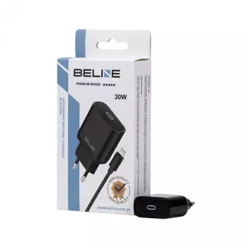 Lādētājs 30W USB-C uz Lightning Beline Beli02174 ar melnu kabeli