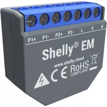 SHELLY EM viedais enerģijas skaitītājs un kontaktora vadības releja slēdzis