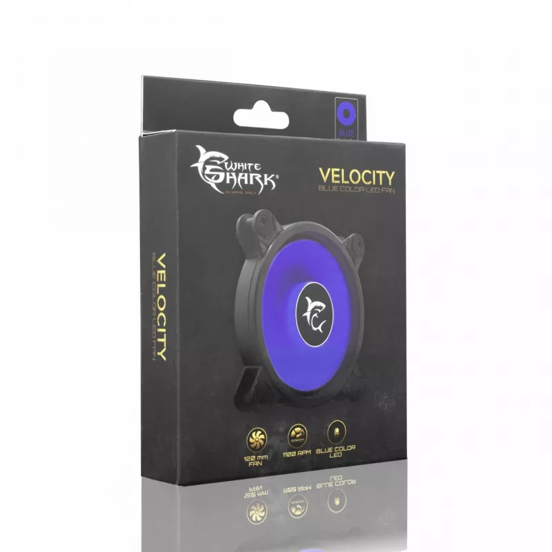 Korpusa ventilators White Shark Vector 12 cm