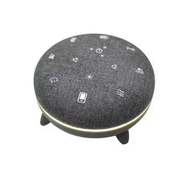 Portatīvais skaļrunis MANTA SPK03-GR Szumi-GO — zaļš, Bluetooth, mazuļu miega skaņas, taimeris, RGB fona apgaismojums, 12,5×7,5×12,5 cm