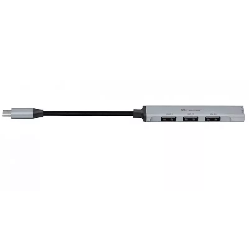 TRACER H40 USB Type-C alumīnija centrmezgls 4 porti USB 3.0/2.0