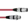 Audio kabelis Omnitronic 30220903 3m XLR 3-pin Sarkans