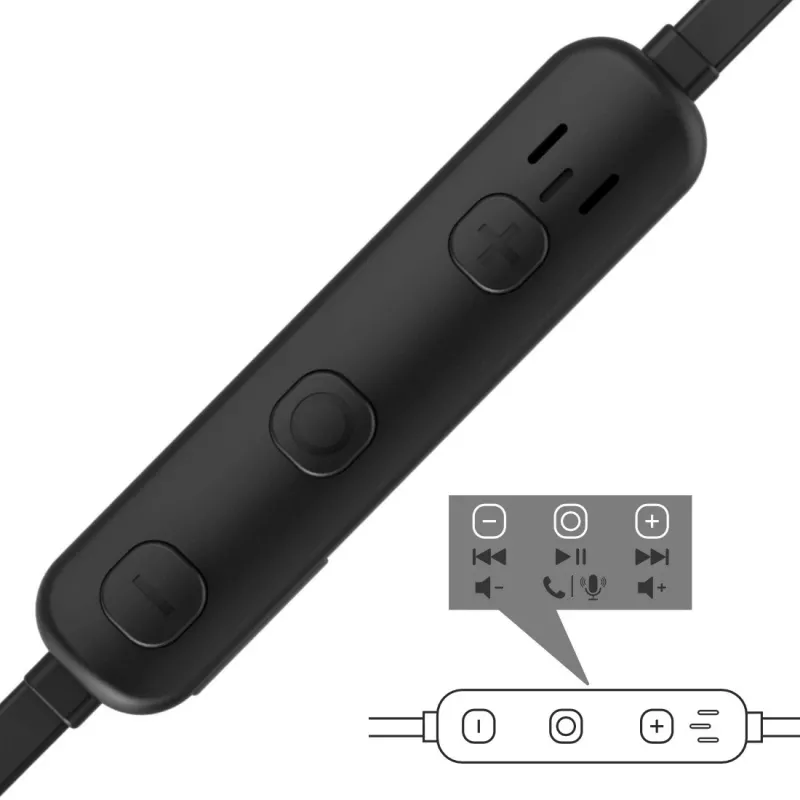 Hama Freedom Run II Bezvadu Sporta Austiņas Ar Āķi, USB Type-C, Melns