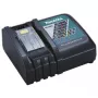 Makita DC18RC - Akumulatoru lādētājs - 1 akumulatora lādēšanai - saderīgs ar Makita DCS553, DGA514, DGA901, DHP453, DHP482, DHS630, DLW140, DLX3179, DML815, LXT DBN500