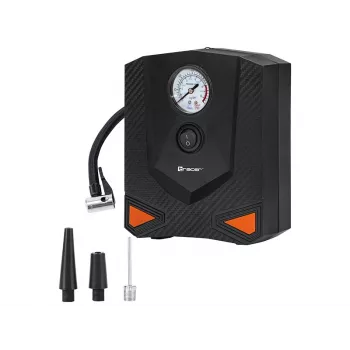 Pārnēsājams gaisa sūknis TRACER RES-03ML 12V 150 PSI — auto riepu piepūšanas ierīce