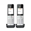 Gigaset COMFORT 500HX duo Analog/DECT telefons ar zvana identifikāciju Melns, Sudrabs