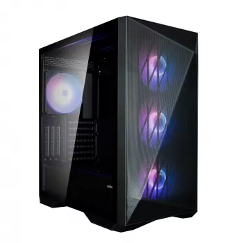 Zalman Z9 Iceberg MS Melns ATX Midi-Tornis PC korpuss ar 4x 140 mm ARGB ventilatoriem