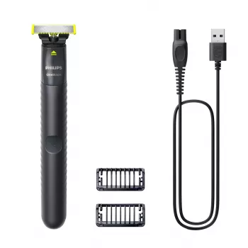 Philips OneBlade QP1424/10 ogles krāsas folijas skuveklis un trimeris, baterijas darbināms, 30 min darbība, bārdas ķemmes