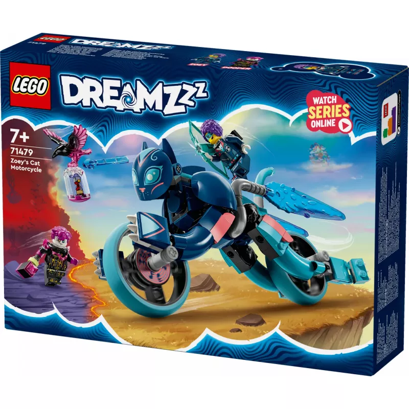 LEGO DREAMZzz Zoey’s Cat Motorcycle Bike Būvēšanas Rotaļlieta 71479