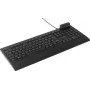 Renkforce RF-CKB-200 USB tastatūra vācu, QWERTZ, melna, ar viedkaršu lasītāju (RF-CKB-200)