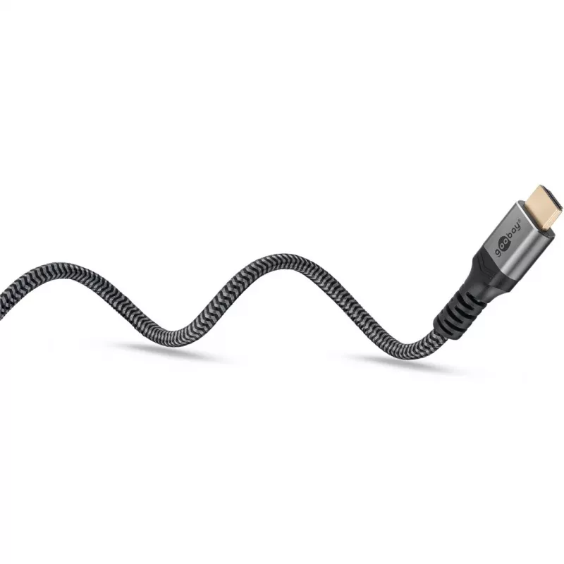 Goobay 64999 HDMI kabelis 0,5 m HDMI Type A (Standarta) Pelēks (64999)