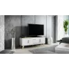 Cama RTV stand LOTTA 140cm Balts + sonoma oak