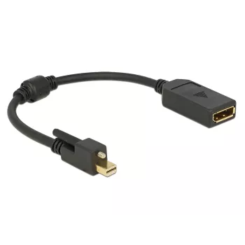 DeLOCK 62638 Mini DisplayPort kabelis 0,25 m Melns