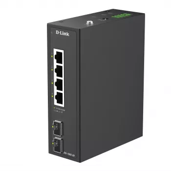 D-Link 6-Portu Gigabit Industriāls Nenomāls Slēdzis ar 2 x SFP Portiem