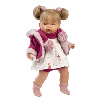 Doll Joelle 38 cm Llorens – raudoša mazuļa lelle ar reālistiskām sejas vaibstiem un mīkstu ķermeni
