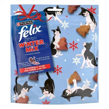Purina Felix Winter Mix tītara gaļas un dzērveņu gardumi kaķiem 200 g