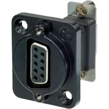 Neutrik NADB9FF-B VGA savienotāja adapteris melns - nerūsējošais tērauds
