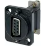 Neutrik NADB9FF-B VGA savienotāja adapteris melns - nerūsējošais tērauds