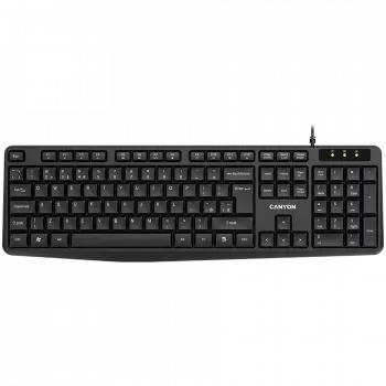 Vadu tastatūra CANYON KB-1 UK izkārtojums Melna