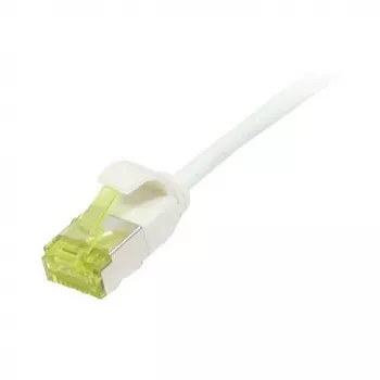 Patch vads RJ45, CAT6A 500MHz, 0,5m, Balts, U/FTP, plāns apaļš d=3,8mm, TPE/LSZH (Superflex), AWG32, ar Cat.7 izejas kabeli, Synergy 21 (S217322V3)