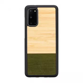Telefona maciņš man and wood Galaxy S20 bambusa mežs melns — aizsargmaciņš Samsung Galaxy S20