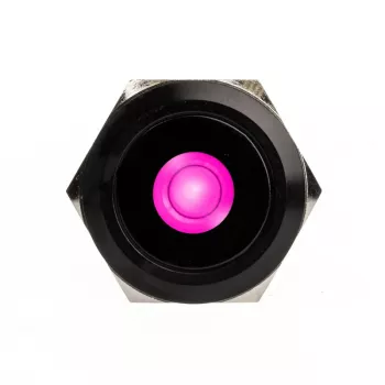 DimasTech Vandalismustaster 25mm Blackline Dot RGB (PD224) – vandalizēta izturīga spiedpoga