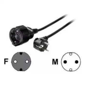 Hama 00047871 pagarinātājs 10m 1 kontaktligzda Melns