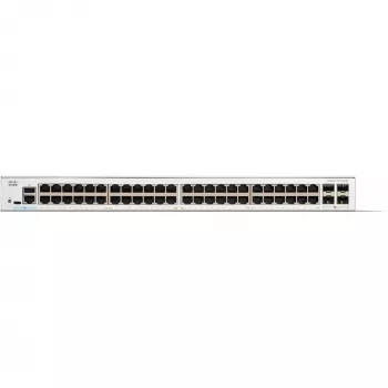 Cisco Catalyst 1300-48T-4X pārvaldāms slēdzis, 48 porti GE, 4x10GE SFP+, ierobežots mūža aizsardzība (C1300-48T-4X)