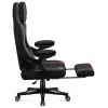 Gaming krēsls huzaro Force 4.6 — auduma sēdeklis, regulējams augstums un atzveltnes slīpums, jostas atbalsts, 130 kg, sēdekļa platums 41 cm