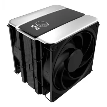 Procesora gaisa dzesētājs Cooler Master V4 Alpha 3DHP, 120 mm ventilators, LGA1700/AM5 saderīgs, melns