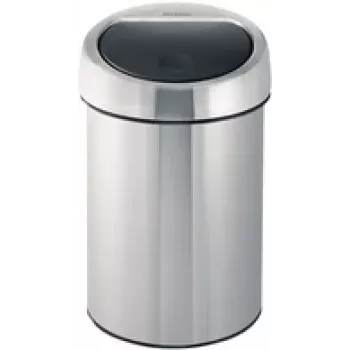 BRABANTIA Touch Bin 3 L matēts tērauds pretpirkstu nospiedumiem 37 86 45